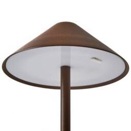 Wyld and Coco Aluminium Table Lamp Brown - Modern Touch USB Indoor/Outdoor - thumbnail 5