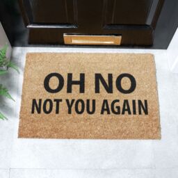 Artsy Mats Not You Again Doormat - Regular 60x40cm in Black - Size: 40 cm x 60 cm - thumbnail 1