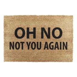 Artsy Mats Not You Again Doormat - Regular 60x40cm in Black - Size: 40 cm x 60 cm - thumbnail 5