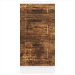 Berkfield Home Kitchen Base Cabinet Porto Smoked Oak Engineered Wood in Brown - thumbnail 4