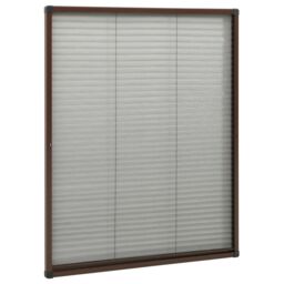 Berkfield Home Plisse Insect Screen for Windows Aluminium Brown 80x100 cm - thumbnail 3
