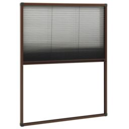 Berkfield Home Plisse Insect Screen for Windows Aluminium Brown 80x100 cm - thumbnail 4