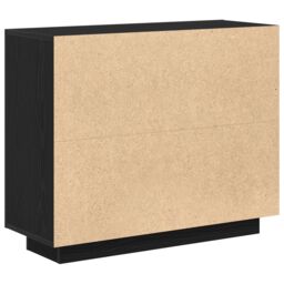 Berkfield Home Sideboard Black Oak 92x35x75 cm Engineered Wood - Size: 92 x 35 x 75 cm - thumbnail 8