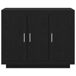 Berkfield Home Sideboard Black Oak 92x35x75 cm Engineered Wood - Size: 92 x 35 x 75 cm - thumbnail 6