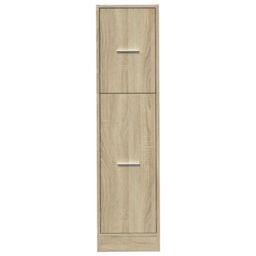 Berkfield Home Apothecary Cabinet Sonoma Oak 30x41x118 cm Engineered Wood in Brown - Size: 30 x 41 x 118 cm - thumbnail 5