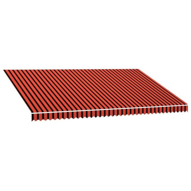 Berkfield Home Awning Top Sunshade Canvas Orange & Brown 500x300 cm - image 1
