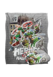 Teenage Mutant Ninja Turtles : Mutant Mayhem Heroes In A Half Shell Silky Touch Super Soft Throw Blanket 152 X 127 cm in White - thumbnail 2