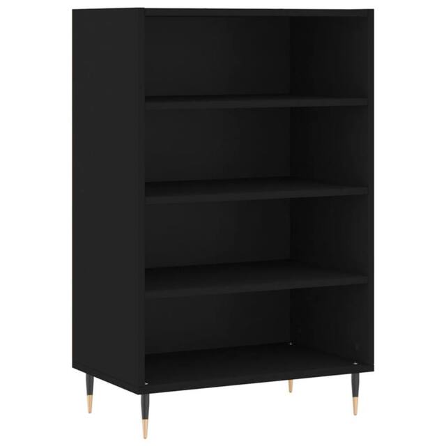 Berkfield Home Highboard Black 57x35x90 cm Engineered Wood - Size: 57 x 35 x 90 cm - image 1