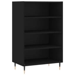 Berkfield Home Highboard Black 57x35x90 cm Engineered Wood - Size: 57 x 35 x 90 cm - thumbnail 1