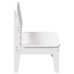 Berkfield Home Beautiful Garden Chair White 60x52.5x72 cm Solid Wood Pine - thumbnail 4