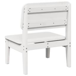 Berkfield Home Beautiful Garden Chair White 60x52.5x72 cm Solid Wood Pine - thumbnail 5