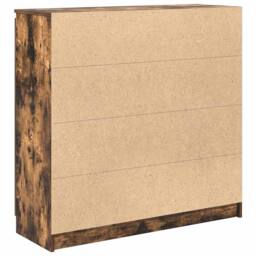 Berkfield Home Sideboard with Drawers Smoked Oak 100.5x35x98.5 cm Engineered Wood in Brown - thumbnail 8
