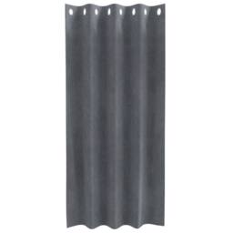 Berkfield Home Modern Blackout Curtains with Eyelets 2 pcs Super Light Grey Velvet in Dark Grey - thumbnail 5