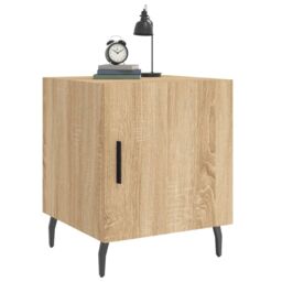 Berkfield Home Bedside Cabinets 2 pcs Sonoma Oak 40x40x50 cm Engineered Wood in Brown - Size: 40 x 40 x 50 cm - thumbnail 4