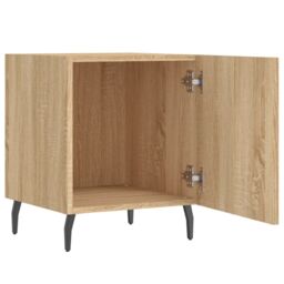 Berkfield Home Bedside Cabinets 2 pcs Sonoma Oak 40x40x50 cm Engineered Wood in Brown - Size: 40 x 40 x 50 cm - thumbnail 5