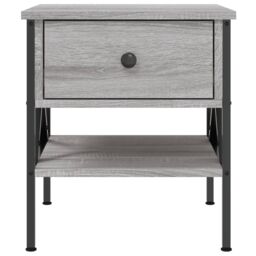 Berkfield Home Bedside Tables 2 pcs Grey Sonoma 40x42x45 cm Engineered Wood - Size: 40 x 42 x 45 cm - thumbnail 6