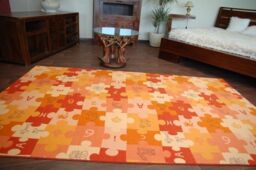 RugsX Puzzle Rug in Orange - Size: 100 cm x 200 cm - thumbnail 2