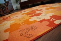 RugsX Puzzle Rug in Orange - Size: 100 cm x 200 cm - thumbnail 5