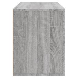 Berkfield Home Shoe Cabinet Grey Sonoma 80x35x45 cm Engineered Wood - Size: 80 x 35 x 45 cm - thumbnail 6