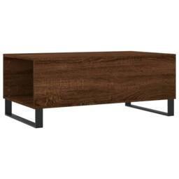 Berkfield Home Modern Coffee Table Brown Oak 90x50x36.5 cm Engineered Wood - thumbnail 8