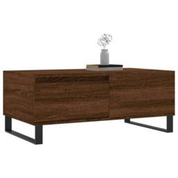 Berkfield Home Modern Coffee Table Brown Oak 90x50x36.5 cm Engineered Wood - thumbnail 4