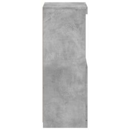 Berkfield Home Sideboard with LED Lights Concrete Grey 41x37x100 cm - Size: 41 x 37 x 100 cm - thumbnail 8