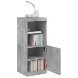 Berkfield Home Sideboard with LED Lights Concrete Grey 41x37x100 cm - Size: 41 x 37 x 100 cm - thumbnail 4