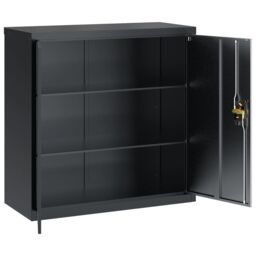 Berkfield Home File Cabinet Anthracite 90x40x90 cm Steel in Black - Size: 90 x 40 x 90 cm - thumbnail 4