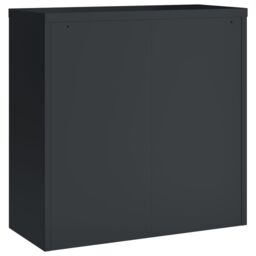 Berkfield Home File Cabinet Anthracite 90x40x90 cm Steel in Black - Size: 90 x 40 x 90 cm - thumbnail 6