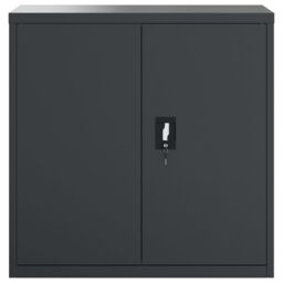 Berkfield Home File Cabinet Anthracite 90x40x90 cm Steel in Black - Size: 90 x 40 x 90 cm - thumbnail 3