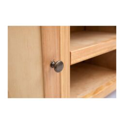 Cabinet Bits Lucca Waxed 2 Door TV Cabinet Brass Knob in Light Brown - thumbnail 5
