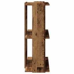 Berkfield Home Bookcase 3-Tier Old Wood 60x30x80 cm Engineered Wood in Brown - Size: 60 x 30 x 80 cm - thumbnail 5