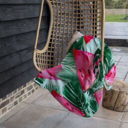 Benjamin Tate Design Watermelon Blanket in Natural - Size: 120 cm x 150 cm - thumbnail 4
