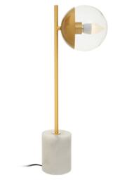 Orsina Elegant Chrome Finish Table Lamp, Contemporary Bedside Table Light, Easily Maintained Tall Bedside Lamp in Gold - thumbnail 5