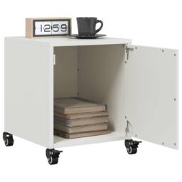 Berkfield Home Bedside Cabinets 2 pcs White 36x39x43.5 cm Steel - thumbnail 2