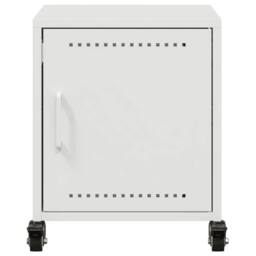 Berkfield Home Bedside Cabinets 2 pcs White 36x39x43.5 cm Steel - thumbnail 6