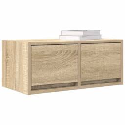 Berkfield Home TV Cabinet Sonoma Oak 60x31x25.5 cm Engineered Wood in Brown - thumbnail 4