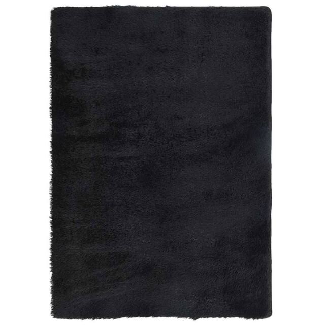 Berkfield Home Shaggy Rug High Pile NAVARRA Black 240x340 cm Polyester - Size: Medium - image 1