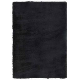 Berkfield Home Shaggy Rug High Pile NAVARRA Black 240x340 cm Polyester - Size: Medium