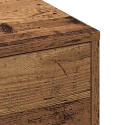 Berkfield Home Beautiful Coffee Table Old wood Reclaimed Wood 90 x 90 x 28 cm in Brown - thumbnail 8