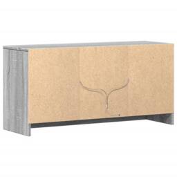 Berkfield Home TV Cabinet with LED Grey Sonoma 100x34x50 cm Engineered Wood - Size: 100 x 34 x 50 cm - thumbnail 8