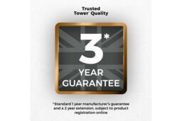 Tower Empire Dinnerware Set, 16 Piece, Stoneware, Black & Brass T867002BLK - thumbnail 7