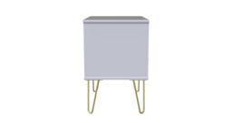 Ready Assembled 2 U Dallas 2 Drawer Side Table (Ready Assembled) in Dusty Pink - thumbnail 3