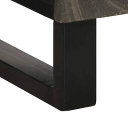 Berkfield Home Sideboard Black 40x33x75 cm Solid Wood Mango - Size: 40 x 33 x 75 cm - thumbnail 7