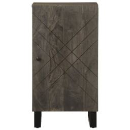 Berkfield Home Sideboard Black 40x33x75 cm Solid Wood Mango - Size: 40 x 33 x 75 cm - thumbnail 3