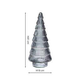 Ivyline Juniper Blue Glass Tree - H41cm W18cm - 2 other Colours & 2 Sizes Available - Hand finished - 2024 star performer in Pale Blue - thumbnail 5