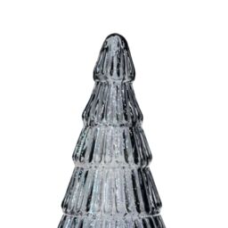 Ivyline Juniper Blue Glass Tree - H41cm W18cm - 2 other Colours & 2 Sizes Available - Hand finished - 2024 star performer in Pale Blue - thumbnail 4