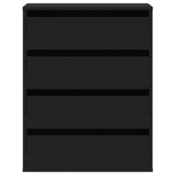 Berkfield Home Corner Chest of Drawers Black 60x41x76 cm Engineered Wood - Size: 60 x 41 x 76 cm - thumbnail 4