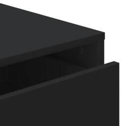 Berkfield Home Corner Chest of Drawers Black 60x41x76 cm Engineered Wood - Size: 60 x 41 x 76 cm - thumbnail 8
