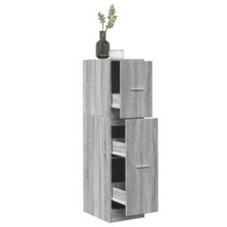 Berkfield Home Apothecary Cabinet Concrete Grey 30x41x118 cm Engineered Wood - Size: 30 x 41 x 118 cm - thumbnail 2